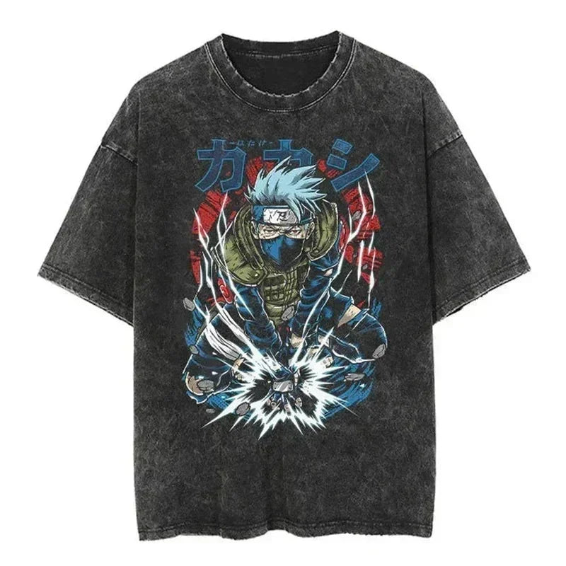 T-shirt unisex vintage Naruto - Kakashi