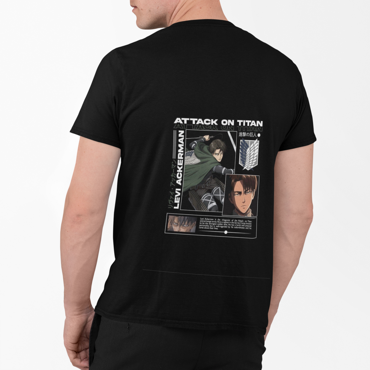 INKI T-shirt AOT-L. Ackerman Anime