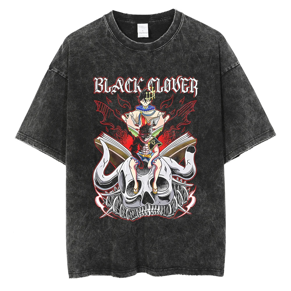 T-shirt unisex vintage Black Clover*013