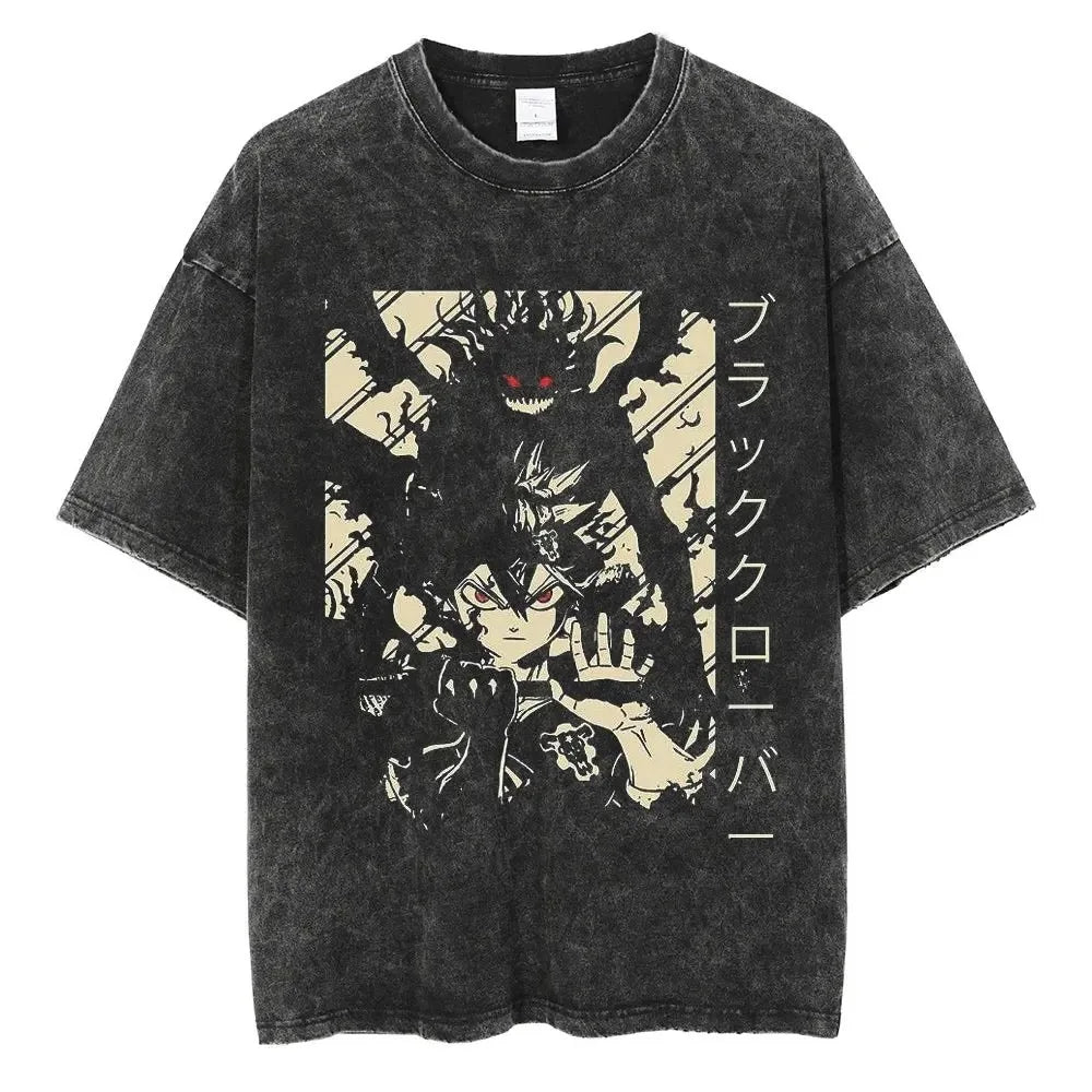 T-shirt unisex vintage Black Clover*014