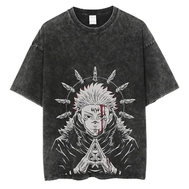 T-shirt unisex vintage Jujutsu kaisen*009