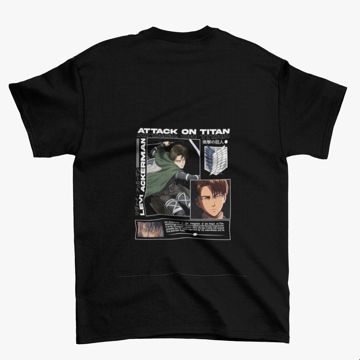 INKI T-shirt AOT-L. Ackerman Anime